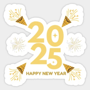 Happy New Year 2025 Sticker